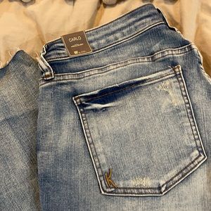 Carlos skinny frayed hem jean